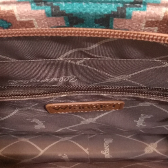 Brand New With Tags Wrangler Southwest Aztec Retro Canvas Tote Bag New - Picture 7 of 8